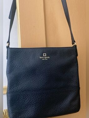 Kate Spade crossbody bag, pebble leather, black